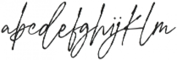 Signature Flavour otf (400) Font LOWERCASE