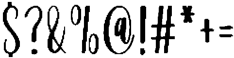 Signature Girlband Regular otf (400) Font OTHER CHARS