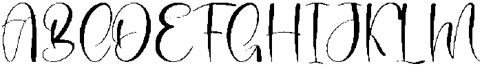 Signature Girlband Regular otf (400) Font UPPERCASE