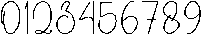 Signature Handmade Regular otf (400) Font OTHER CHARS