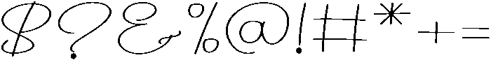 Signature Handmade Regular otf (400) Font OTHER CHARS