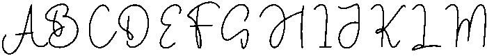 Signature Handmade Regular otf (400) Font UPPERCASE