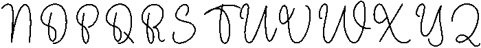 Signature Handmade Regular otf (400) Font UPPERCASE