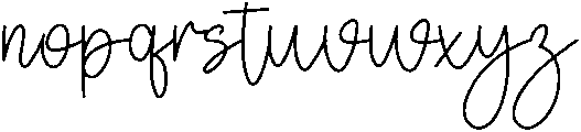 Signature Handmade Regular otf (400) Font LOWERCASE