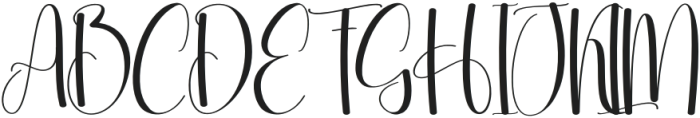 Signature Handmade Regular otf (400) Font UPPERCASE