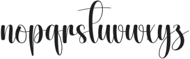 Signature Handmade Regular otf (400) Font LOWERCASE