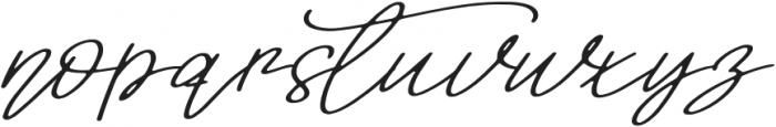 Signature Holiday Regular otf (400) Font LOWERCASE