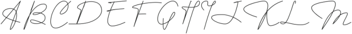 Signature One Regular otf (400) Font UPPERCASE