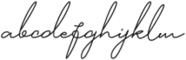 Signature One Regular otf (400) Font LOWERCASE