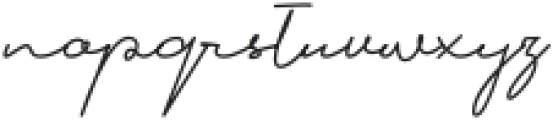 Signature One Regular otf (400) Font LOWERCASE