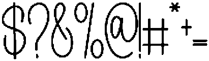 Signature Paradise Regular otf (400) Font OTHER CHARS