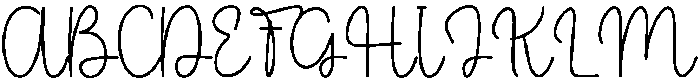 Signature Paradise Regular otf (400) Font UPPERCASE