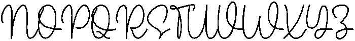 Signature Paradise Regular otf (400) Font UPPERCASE