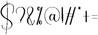 Signature Regular otf (400) Font OTHER CHARS