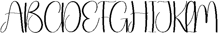 Signature Regular otf (400) Font UPPERCASE