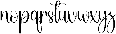 Signature Regular otf (400) Font LOWERCASE