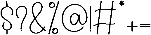 Signature Regular otf (400) Font OTHER CHARS