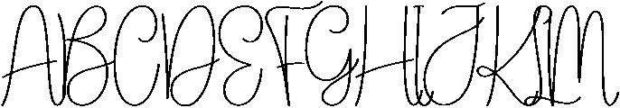 Signature Regular otf (400) Font UPPERCASE
