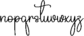 Signature Regular otf (400) Font LOWERCASE