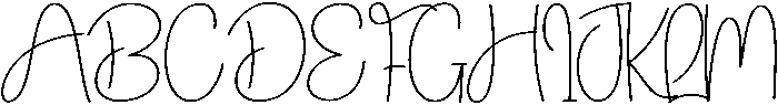 Signature Regular otf (400) Font UPPERCASE