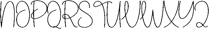 Signature Regular otf (400) Font UPPERCASE