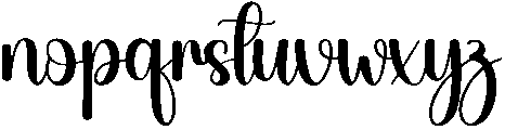 Signature Regular otf (400) Font LOWERCASE