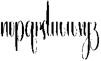 Signature Regular otf (400) Font LOWERCASE