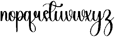 Signature Regular otf (400) Font LOWERCASE