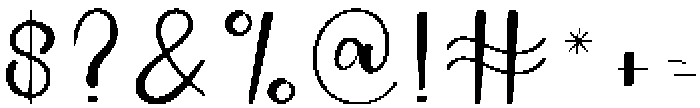 Signature Regular otf (400) Font OTHER CHARS