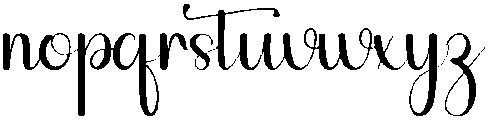 Signature Regular otf (400) Font LOWERCASE