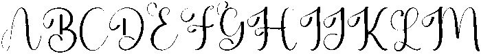 Signature Regular otf (400) Font UPPERCASE