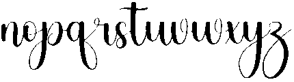 Signature Regular otf (400) Font LOWERCASE
