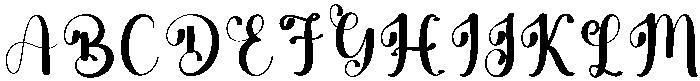 Signature Regular otf (400) Font UPPERCASE