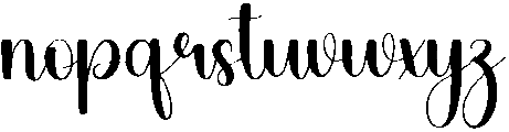 Signature Regular otf (400) Font LOWERCASE