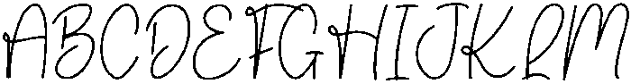 Signature Regular otf (400) Font UPPERCASE