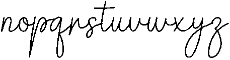 Signature Regular otf (400) Font LOWERCASE