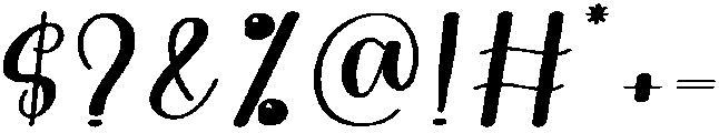 Signature Regular otf (400) Font OTHER CHARS