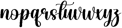 Signature Regular otf (400) Font LOWERCASE