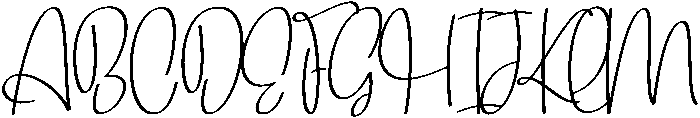 Signature Regular otf (400) Font UPPERCASE