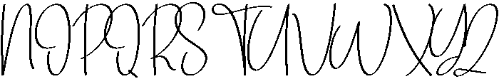 Signature Regular otf (400) Font UPPERCASE
