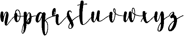 Signature Regular otf (400) Font LOWERCASE