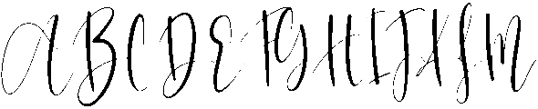Signature Regular otf (400) Font UPPERCASE