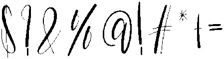 Signature Regular otf (400) Font OTHER CHARS
