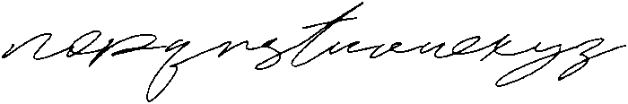 Signature Regular otf (400) Font LOWERCASE