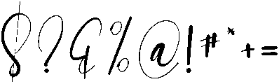 Signature Regular otf (400) Font OTHER CHARS