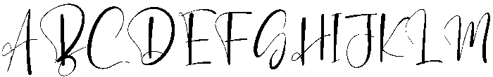 Signature Regular otf (400) Font UPPERCASE