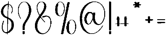 Signature Regular otf (400) Font OTHER CHARS