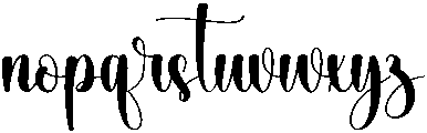 Signature Regular otf (400) Font LOWERCASE