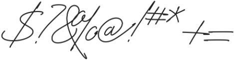 Signature Regular ttf (400) Font OTHER CHARS