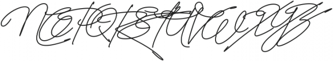 Signature Regular ttf (400) Font UPPERCASE